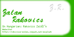 zalan rakovics business card